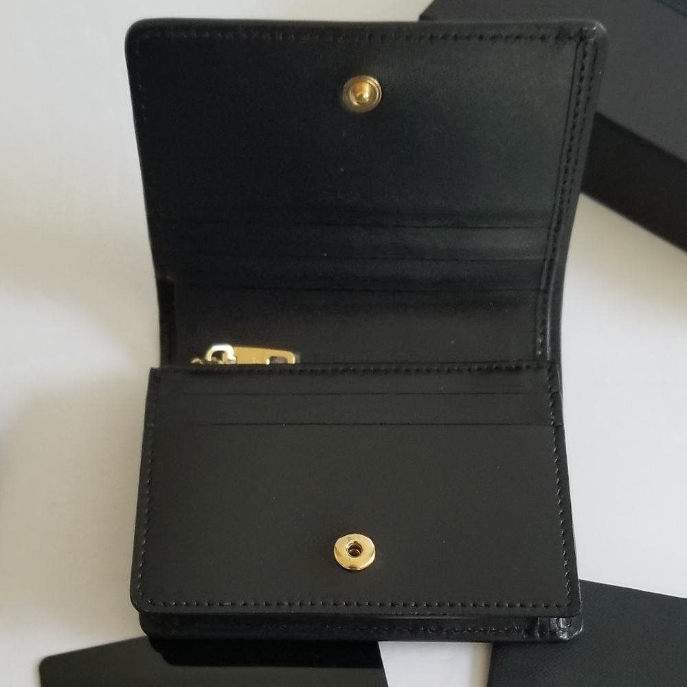 Dolce & Gabbana Multicolor Stone DG Bi-Fold Leather Wallet Black - Picture 7 of 10